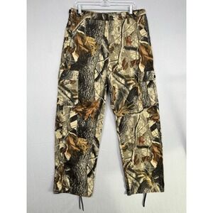Vintage Liberty Realtree Hardwood Camo Cargo Pants Mens Medium 32x32 Hunting EUC